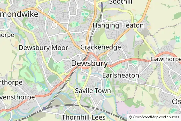 Mapa Dewsbury