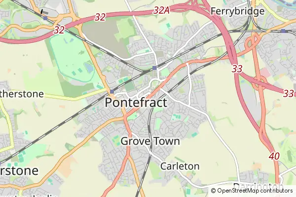 Mapa Pontefract