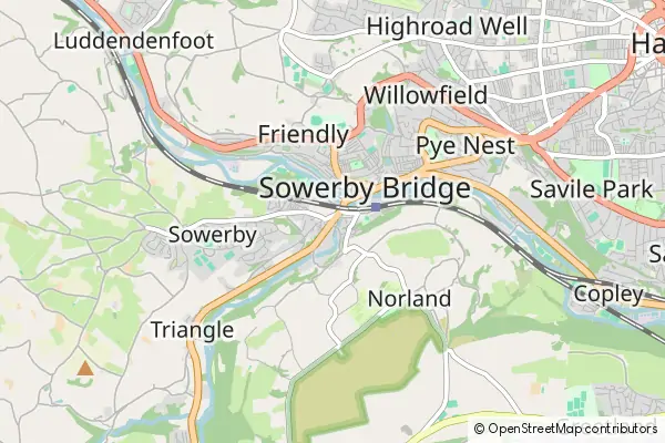 Mapa Sowerby Bridge