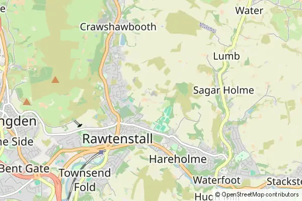 Mapa Rossendale