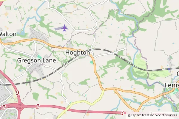 Mapa Hoghton