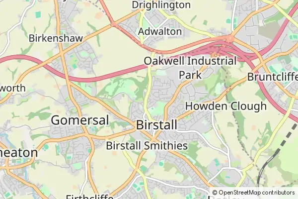 Mapa Birstall