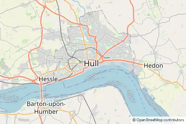 Mapa Kingston upon Hull