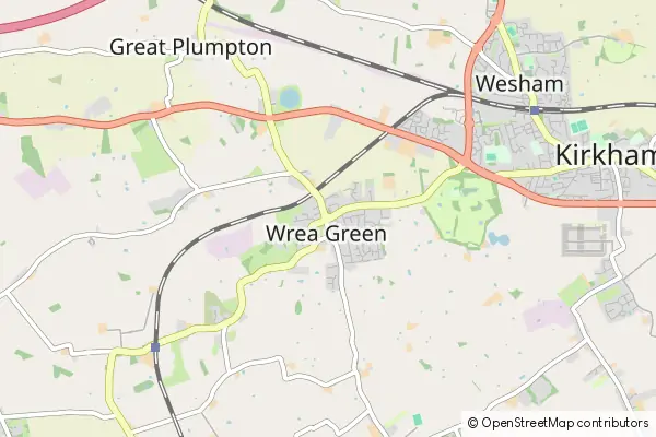 Mapa Wrea Green