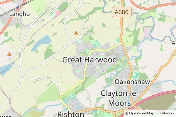 Mapa Great Harwood