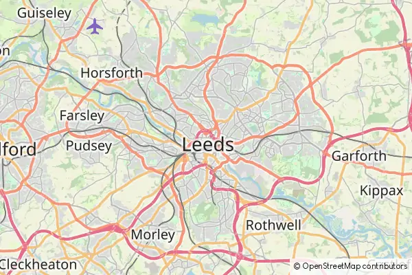 Mapa Leeds