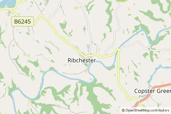 Mapa Ribchester