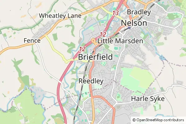 Mapa Brierfield