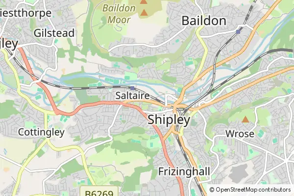 Mapa Saltaire