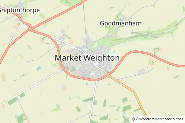 Mapa Market Weighton