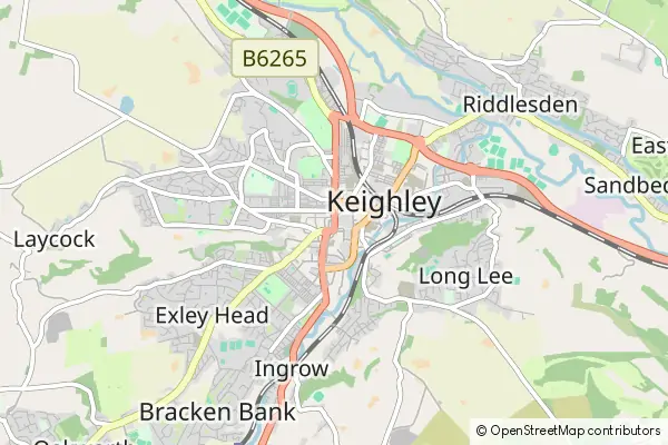 Mapa Keighley