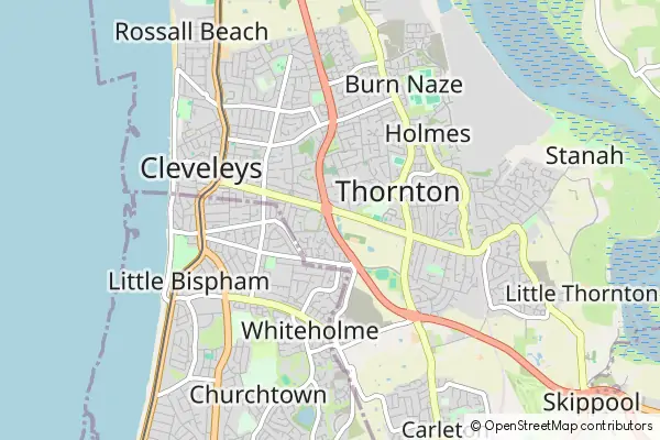 Mapa Thornton Cleveleys