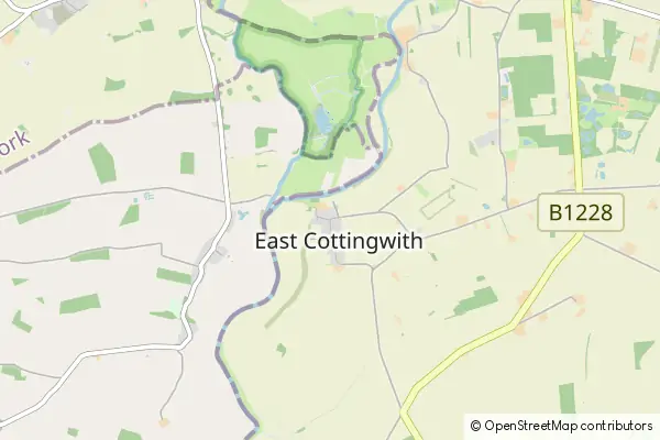 Mapa East Cottingwith