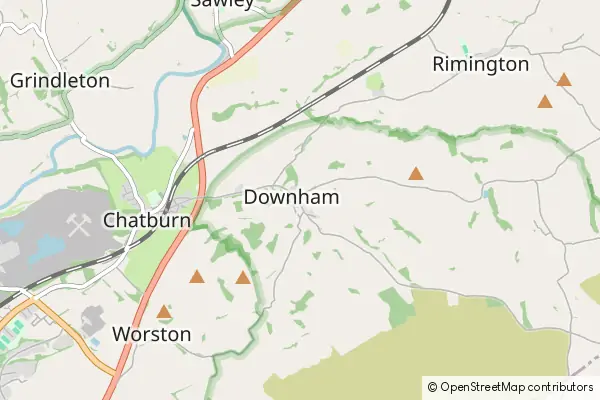 Mapa Downham