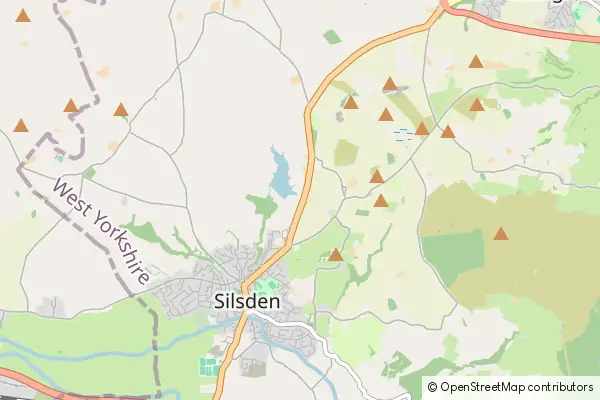 Mapa Silsden