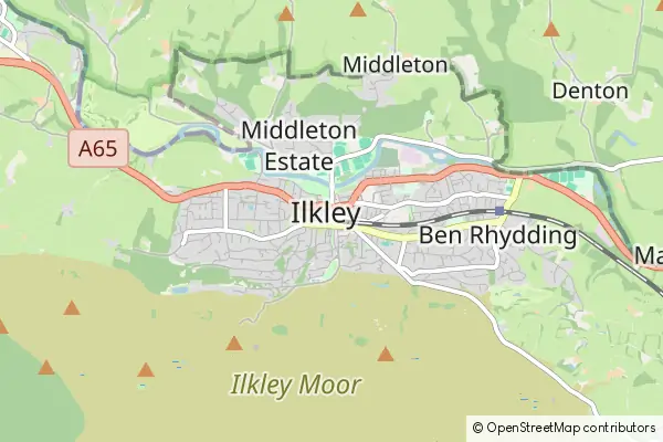 Mapa Ilkley