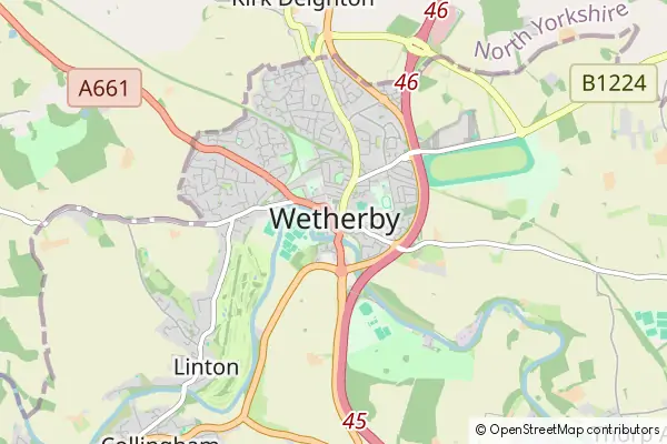 Mapa Wetherby