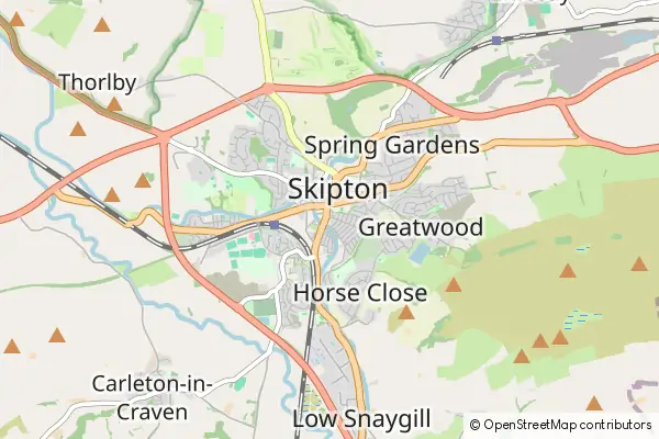 Mapa Skipton