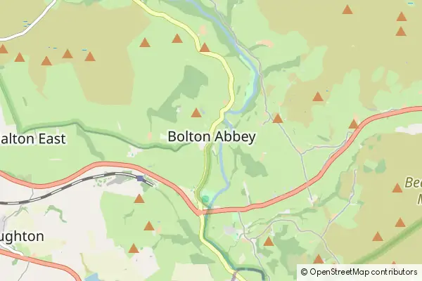 Mapa Bolton Abbey