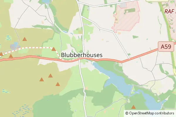 Mapa Blubberhouses