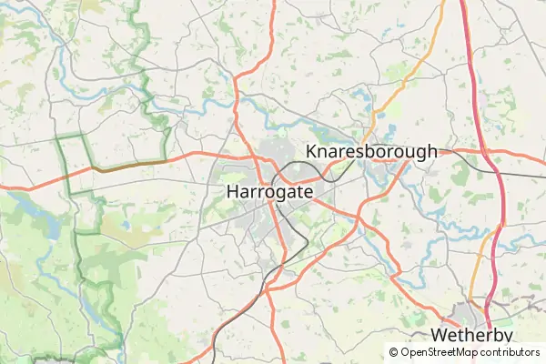 Mapa Harrogate