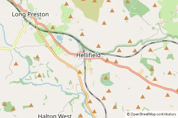 Mapa Hellifield