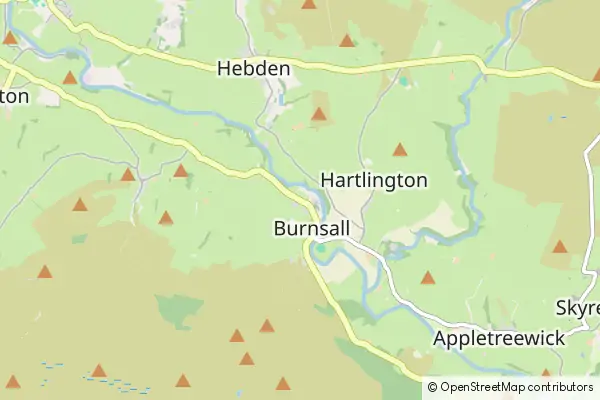 Mapa Burnsall