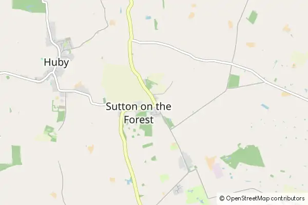 Mapa Sutton on the Forest