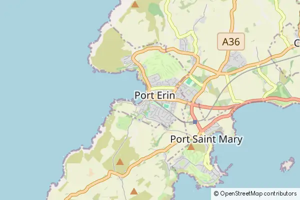 Mapa Port Erin