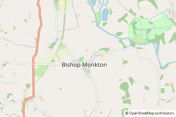 Mapa Bishop Monkton