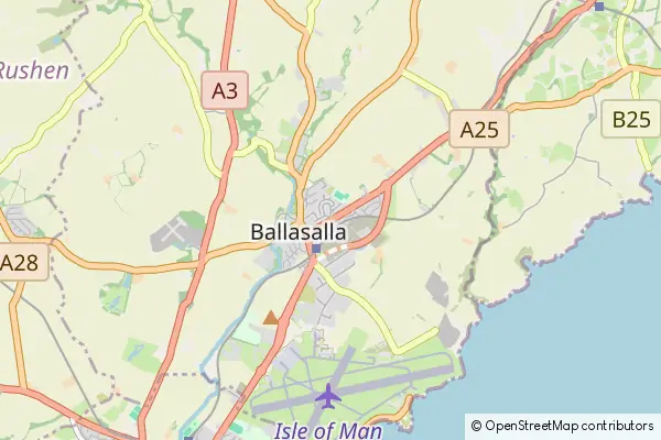 Mapa Ballasalla