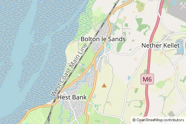 Mapa Bolton le Sands