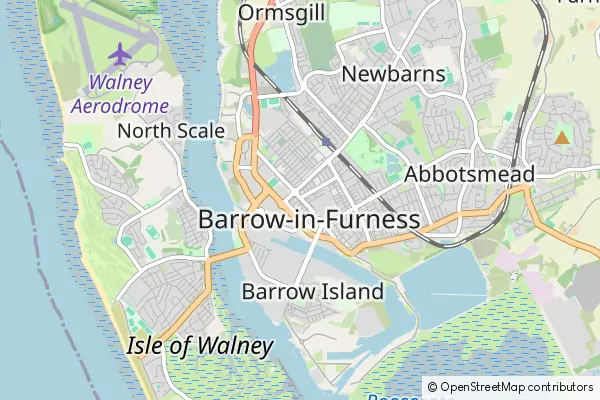 Mapa Barrow-in-Furness