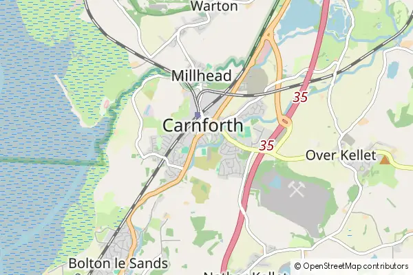 Mapa Carnforth