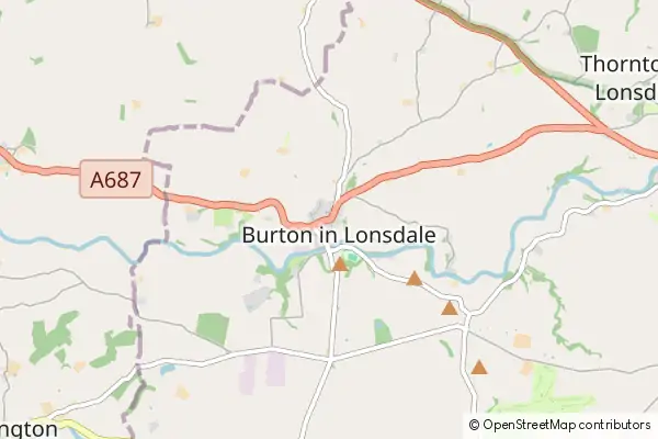 Mapa Burton-in-Lonsdale