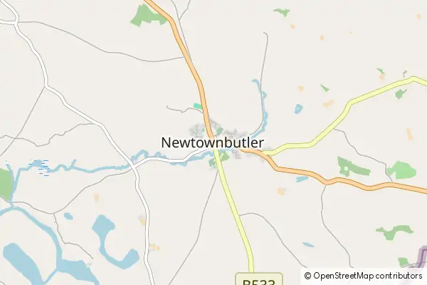 Mapa Newtownbutler