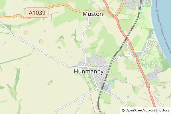 Mapa Hunmanby