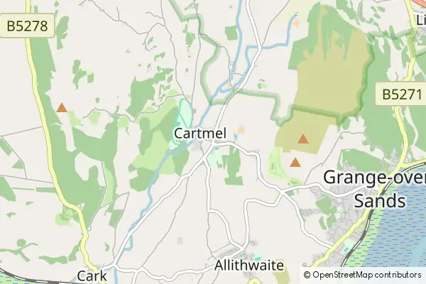 Mapa Cartmel