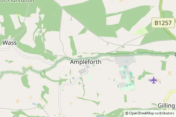 Mapa Ampleforth