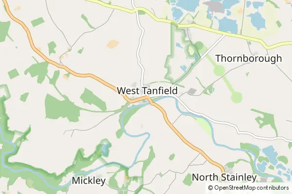 Mapa West Tanfield