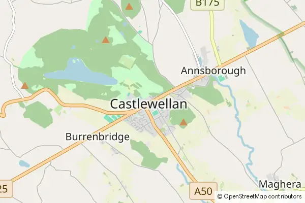 Mapa Castlewellan