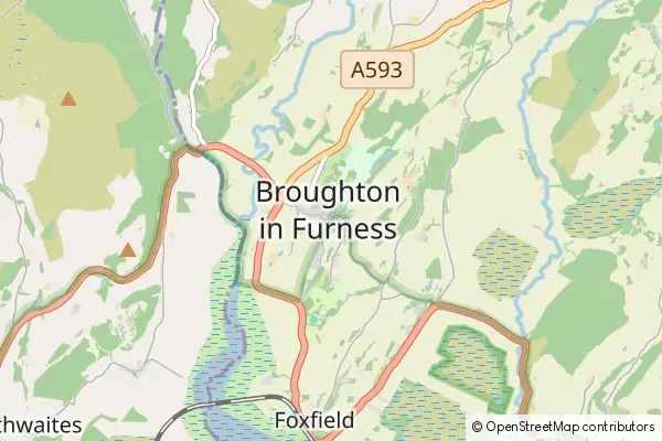 Mapa Broughton-in-Furness