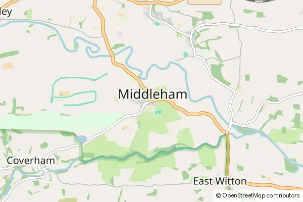 Mapa Middleham