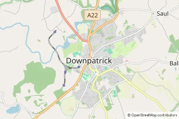 Mapa Downpatrick