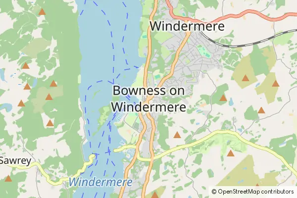 Mapa Bowness-on-Windermere