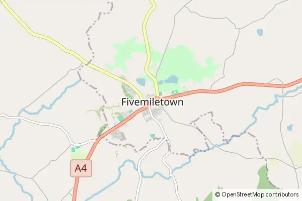 Mapa Fivemiletown