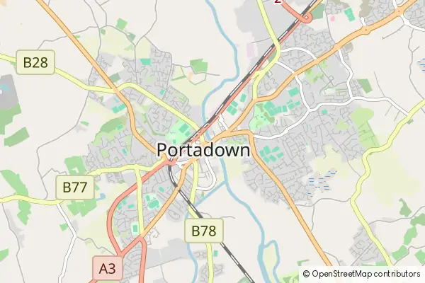 Mapa Portadown