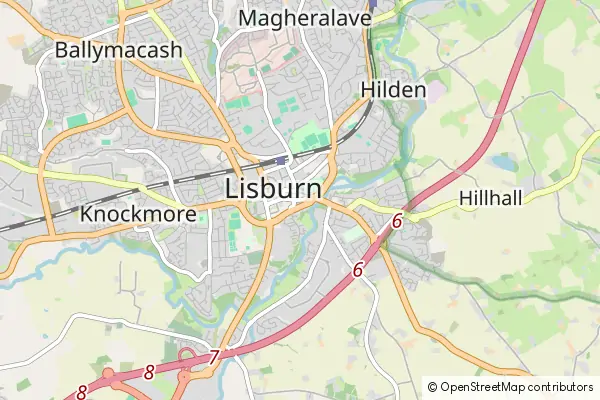 Mapa Lisburn