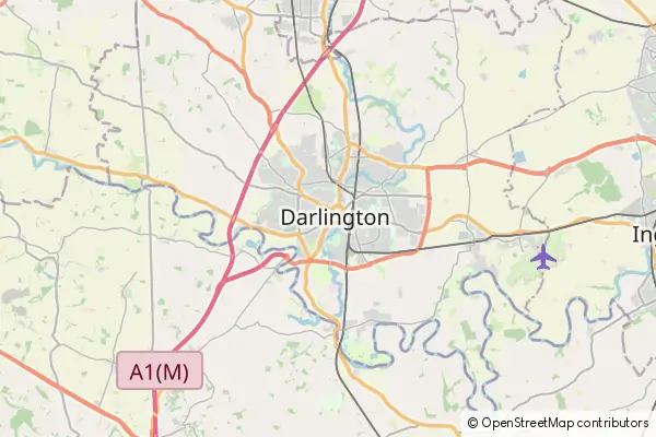 Mapa Darlington