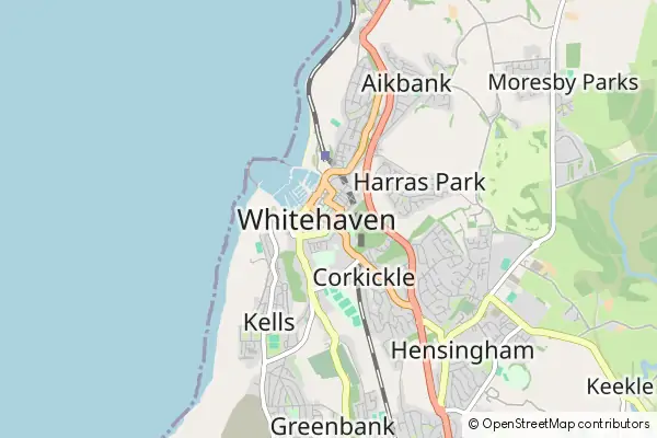 Mapa Whitehaven